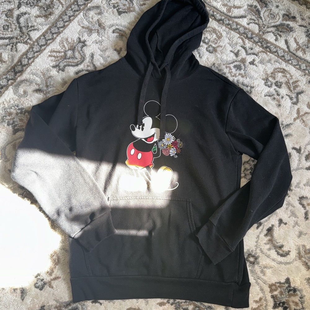 Mickey Mouse‎ Minnie Mouse Hoodie Hooded Sweatshirt Womens M Pullover